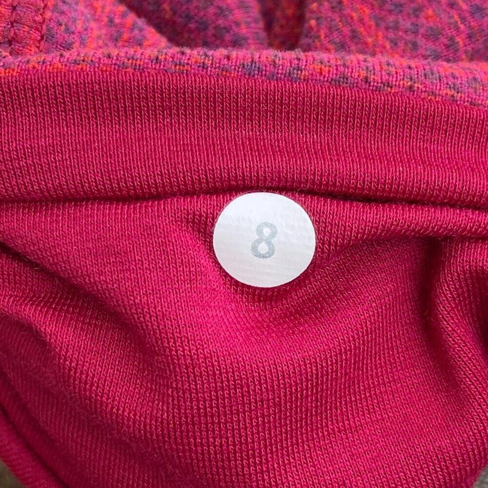 Lululemon Wunder Under Crop Diamond 8 bumble berry space dye sz 8 - Picture 8 of 8